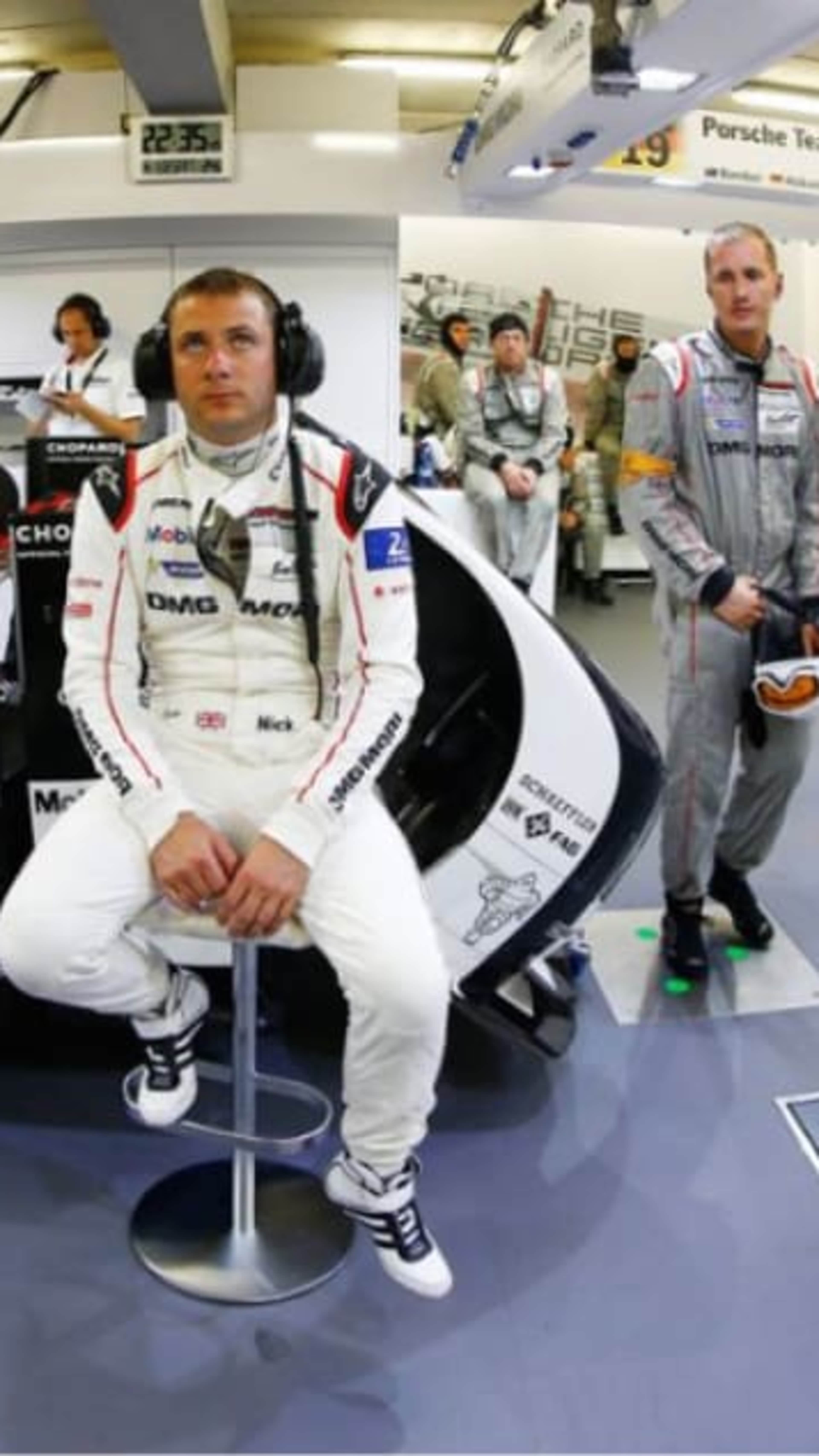 Nick Tandy and the racing team